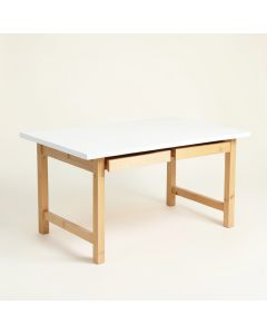 Hill Bluff Empty Workshop Workbench - White (synthetic illustration; no displayed measurements)