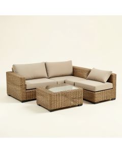 Rhymer 4 Piece Rattan Sofa Seating Group With Cushions (synthetic illustration; no displayed measurements)
