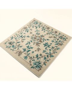 Algonac Floral Beige/Teal Indoor / Outdoor Area Rug (synthetic illustration; no displayed measurements)