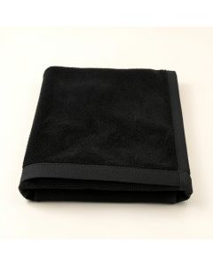 Ash Crossing Bath Towel - Black (synthetic illustration; no displayed measurements)