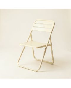 Vale Brook Folding Outdoor Chair - Ivory (synthetic illustration; no displayed measurements)