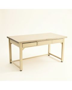 Briar Crest Empty Workshop Workbench - Beige (synthetic illustration; no displayed measurements)