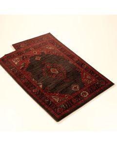 Bastioni Power Loom Dark Brown/Red Rug (synthetic illustration; no displayed measurements)