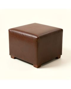 35.25 '' Wide Faux Leather Square Storage Ottoman (synthetic illustration; no displayed measurements)