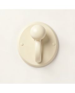 Willow Bend Wall-Mounted Robe Hook - Ivory (synthetic illustration; no displayed measurements)