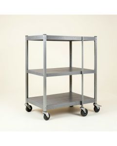 Linden Brook Empty Rolling Workshop Cart - Gray (synthetic illustration; no displayed measurements)