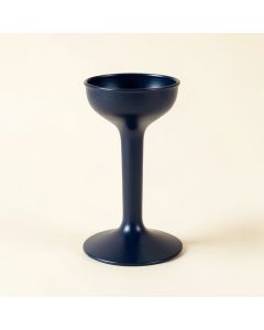 Pine Branch Empty Candle Holder - Navy (synthetic illustration; no displayed measurements)
