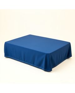 Cliff Crossing Flat Bed Sheet - Blue (synthetic illustration; no displayed measurements)