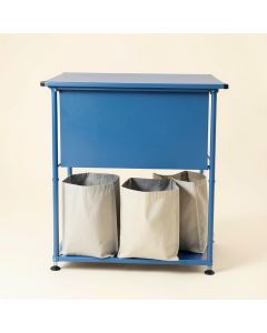 Stone Dell Laundry Sorting Station With Plain Removable Bags - Blue (synthetic illustration; no displayed measurements)