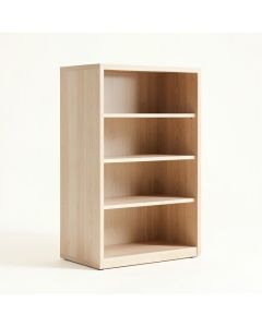Spruce Brook Freestanding Bookcase - Beige (synthetic illustration; no displayed measurements)