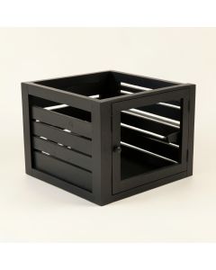 Linden Edge Empty Furniture-Style Pet Crate - Black (synthetic illustration; no displayed measurements)