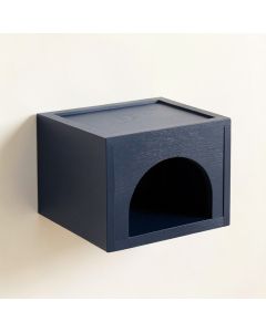 Ridge Bluff Wall-Mounted Cat Perch - Navy (synthetic illustration; no displayed measurements)