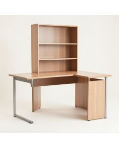 Joanna 3 Piece Configurable L-Shape Writing Desk With Hutch (synthetic illustration; no displayed measurements)