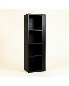 Bay Brook Narrow Cubby Tower - Black (synthetic illustration; no displayed measurements)