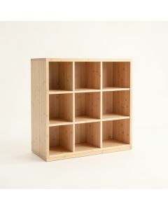 Rowan Bluff Freestanding Bookcase - Beige (synthetic illustration; no displayed measurements)