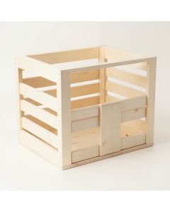 Wren Branch Empty Furniture-Style Pet Crate - Ivory (synthetic illustration; no displayed measurements)