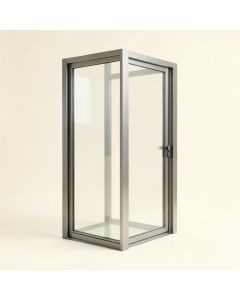 Hanson 44 '' - 48 '' W X 76 '' H Door Opening Sliding Semi-Frameless Shower Door (synthetic illustration; no displayed measurements)