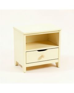 Oak Edge Nightstand - Ivory (synthetic illustration; no displayed measurements)