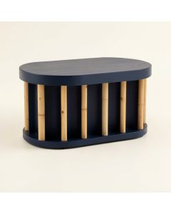 Dune Bluff Shoe Storage Bench - Navy (synthetic illustration; no displayed measurements)