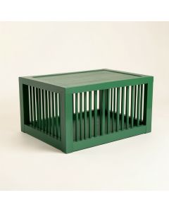 Elm Falls Empty Furniture-Style Pet Crate - Green (synthetic illustration; no displayed measurements)