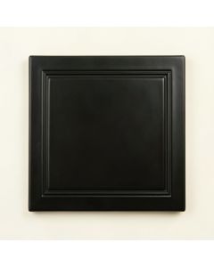 Cedar Bluff Uninstalled Square Decorative Tile - Black (synthetic illustration; no displayed measurements)