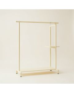 Glen Crest Empty Garment Rack - Cream (synthetic illustration; no displayed measurements)