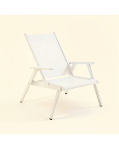 Fern Dell Outdoor Lounge Chair - White (synthetic illustration; no displayed measurements)