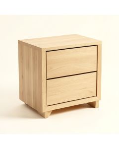 Hanston Solid Wood Nightstand In Light Walnut (synthetic illustration; no displayed measurements)