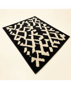 Goa Geometric Tufted Wool Black/Beige Area Rug (synthetic illustration; no displayed measurements)