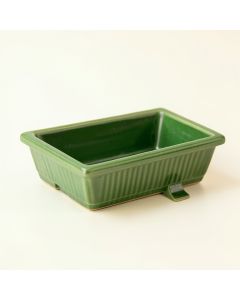 Birch Bridge Empty Railing Planter With Integral Brackets - Green (synthetic illustration; no displayed measurements)
