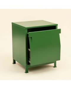 Ridge Dell Freestanding Pull-Out Hamper Cabinet - Green (synthetic illustration; no displayed measurements)