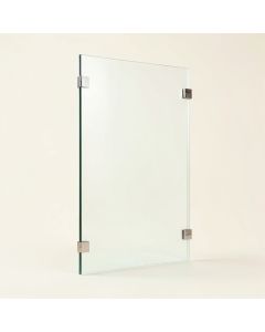36.5 '' X 78 '' Frameless Fixed Glass Panel (synthetic illustration; no displayed measurements)