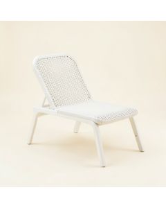 Slate Canyon Outdoor Lounge Chair - White (synthetic illustration; no displayed measurements)