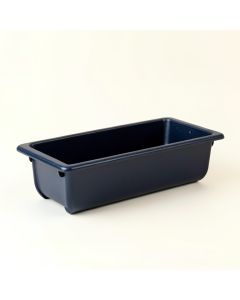 Cove Crossing Empty Railing Planter With Integral Brackets - Navy (synthetic illustration; no displayed measurements)