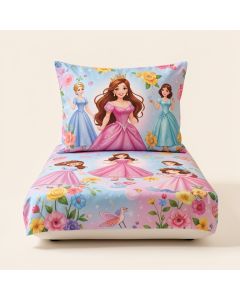Disney Princess Kids Pillowcase Standard Size - 20 '' X 30 '' [ 1 Piece Pillowcase Only ] (synthetic illustration; no displayed measurements)