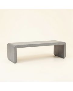 Pine Edge Indoor Bench - Gray (synthetic illustration; no displayed measurements)