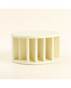 Willow Arc Shoe Storage Bench - Ivory (synthetic illustration; no displayed measurements)
