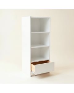 Ash Dale Narrow Cubby Tower - White (synthetic illustration; no displayed measurements)