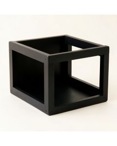 Juniper Bluff Empty Furniture-Style Pet Crate - Black (synthetic illustration; no displayed measurements)