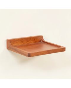 Oak Branch Wall-Mounted Cat Perch - Terracotta (synthetic illustration; no displayed measurements)
