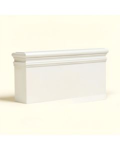 Pvc Bed 1 5/8 '' H X 96 '' W X 1/2 '' D Moulding (synthetic illustration; no displayed measurements)