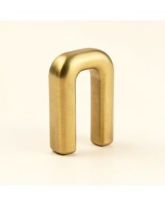 Solid Brass 3 1/2 '' Center To Center Arch Pull (synthetic illustration; no displayed measurements)