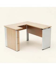 Reversible L-Shape Desk And Chair Set (synthetic illustration; no displayed measurements)