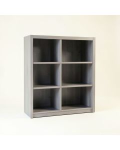 Vale Arc Freestanding Bookcase - Gray (synthetic illustration; no displayed measurements)