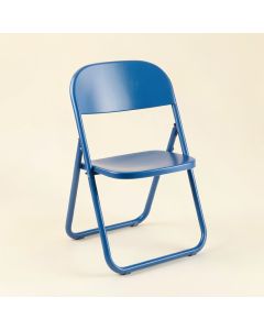 Pine Crest Folding Outdoor Chair - Blue (synthetic illustration; no displayed measurements)
