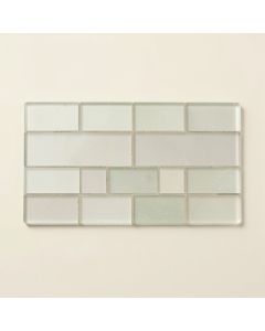 Myst Random Sized Glass Brick Joint Mosaic Tile (synthetic illustration; no displayed measurements)