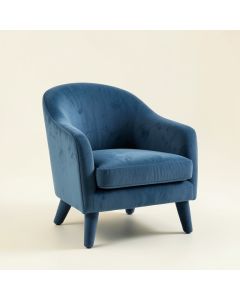 River Edge Upholstered Armchair - Blue (synthetic illustration; no displayed measurements)