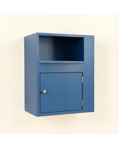 Field Bridge Wall-Mounted Entry Cabinet - Blue (synthetic illustration; no displayed measurements)