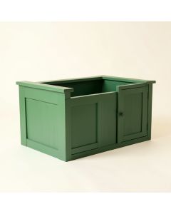 Dune Arc Empty Furniture-Style Litter Enclosure (synthetic illustration; no displayed measurements)