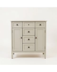 Damask™ 60 '' Vanity Base Only With Furniture Legs , 2 Doors And 3 Drawers (synthetic illustration; no displayed measurements)